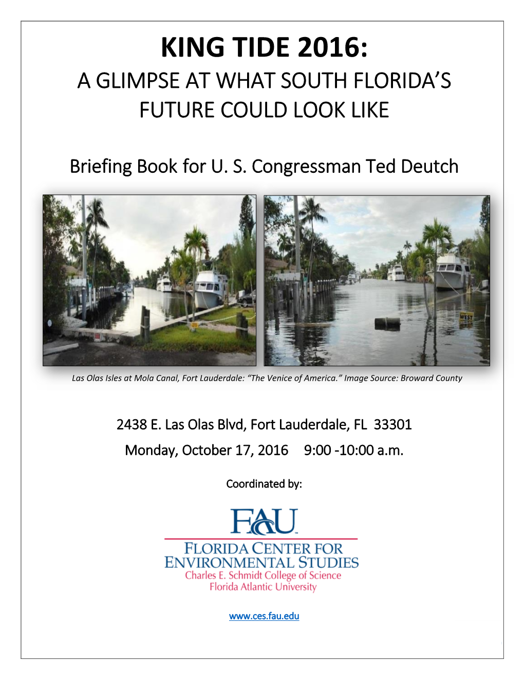 King Tide 2016: a Glimpse at What South Florida’S Future Could Look Like