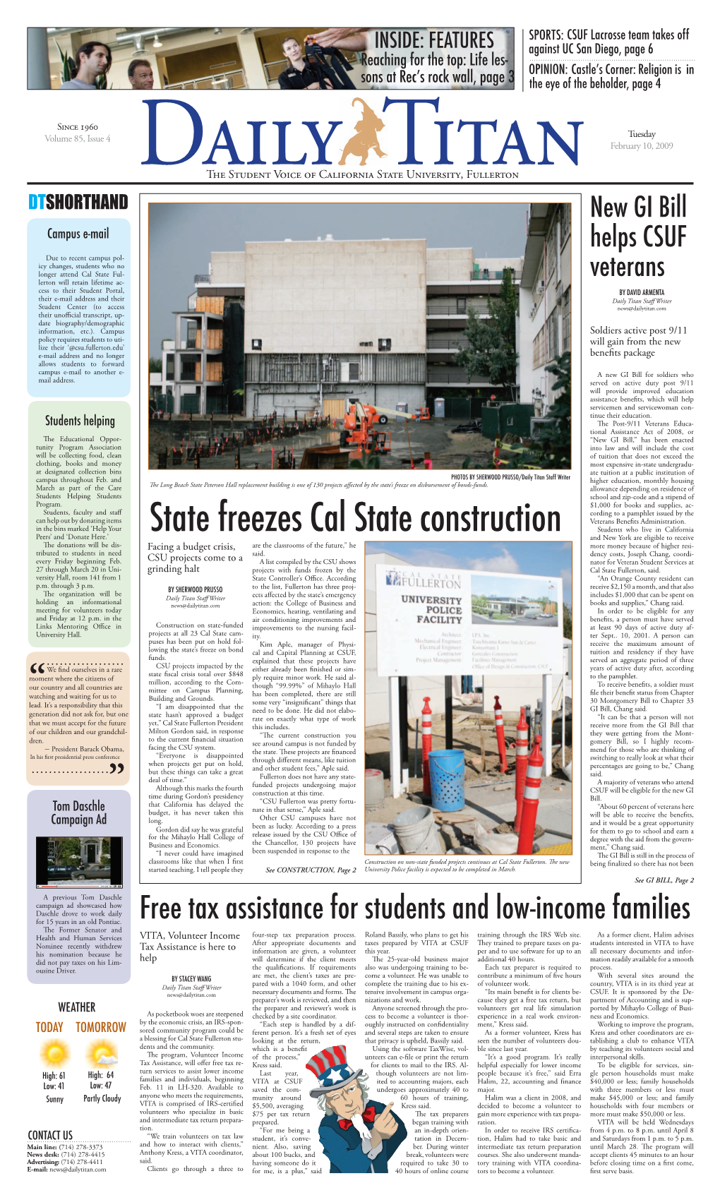 State Freezes Cal State Construction