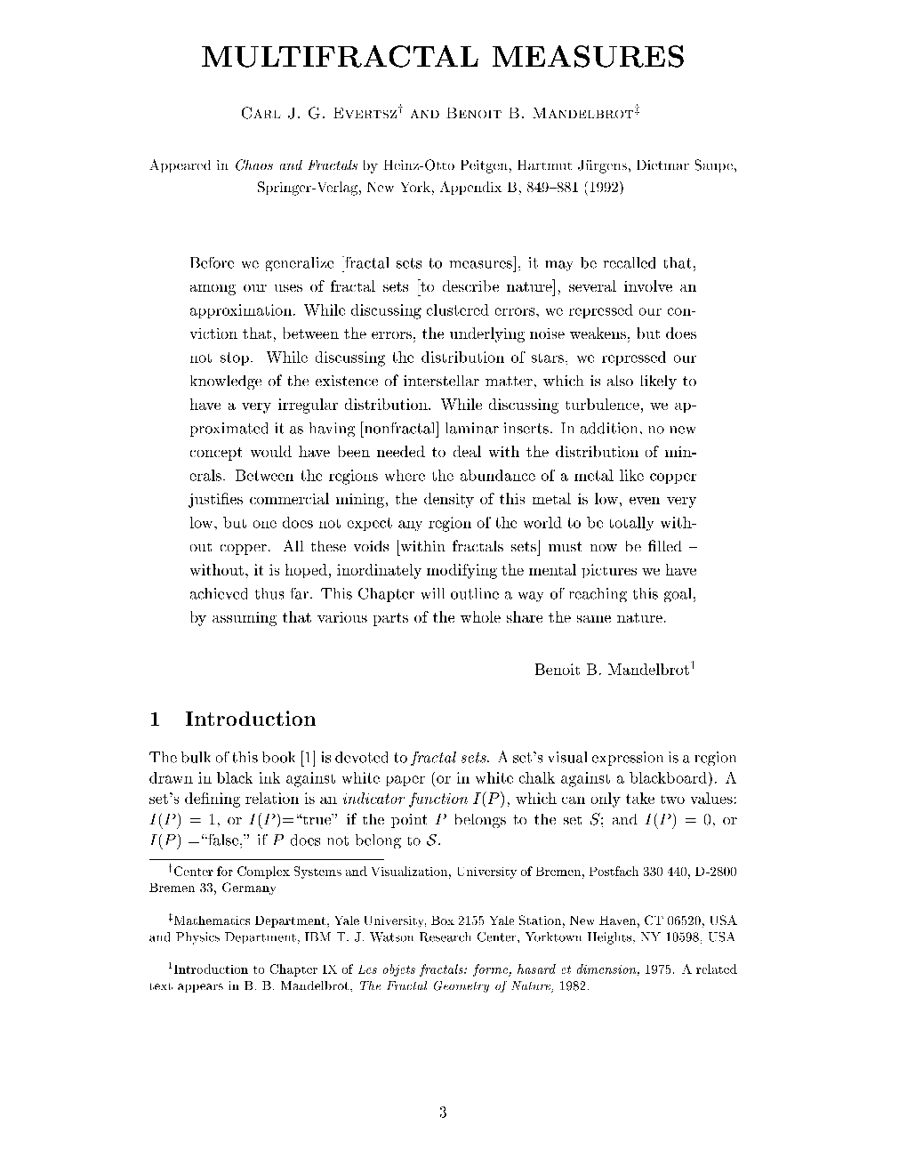 Multifractal Measures