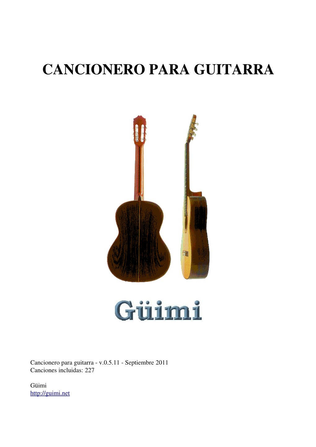 Cancionero Para Guitarra