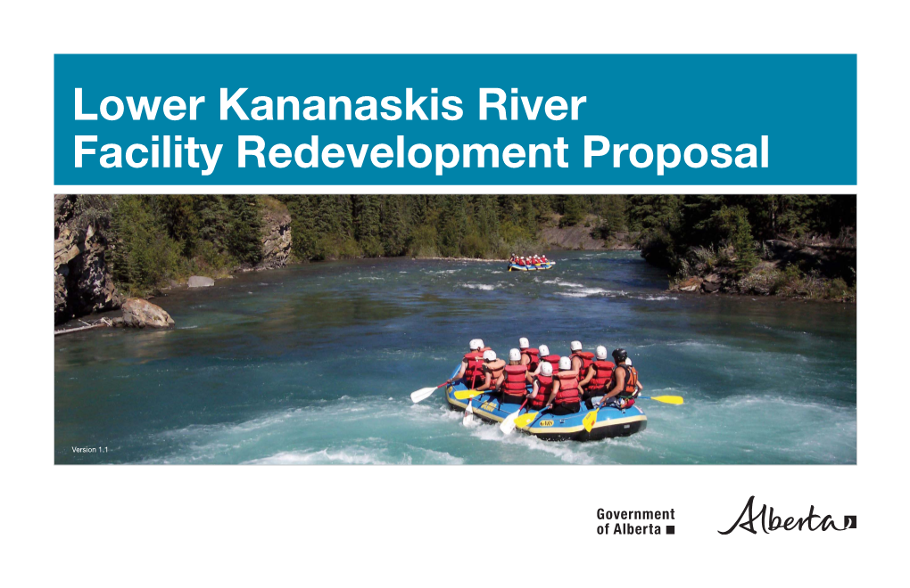 Lower Kananaskis River Facility Redevelopment Proposal