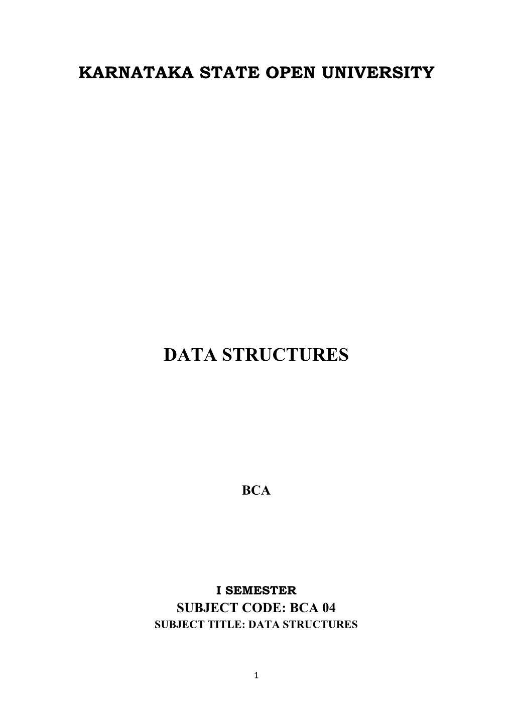 Data Structures