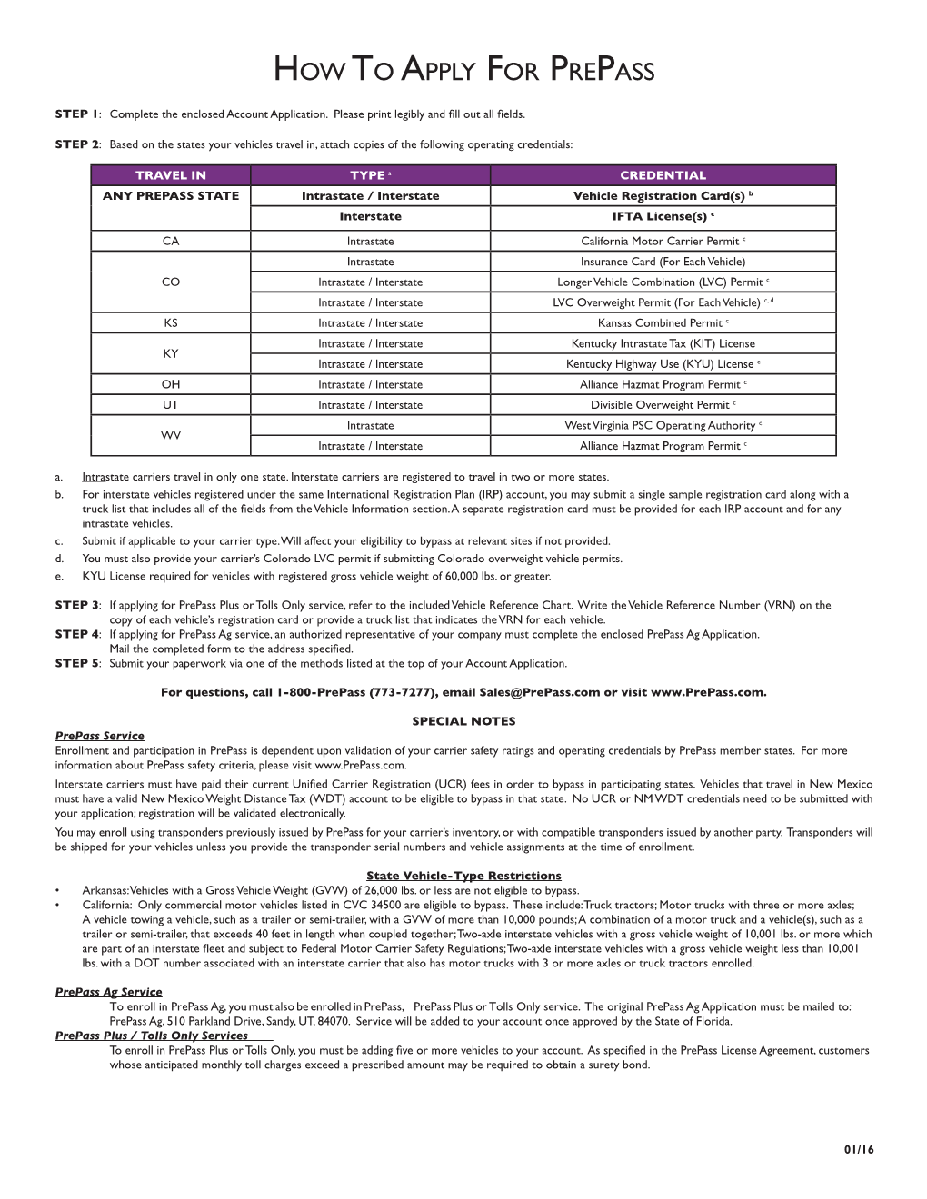 How to Apply for Prepass