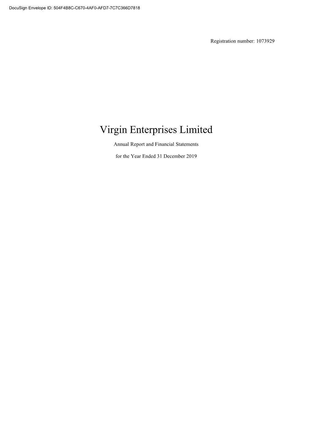 2019 Virgin Enterprises Limited Financial Statements.Pdf