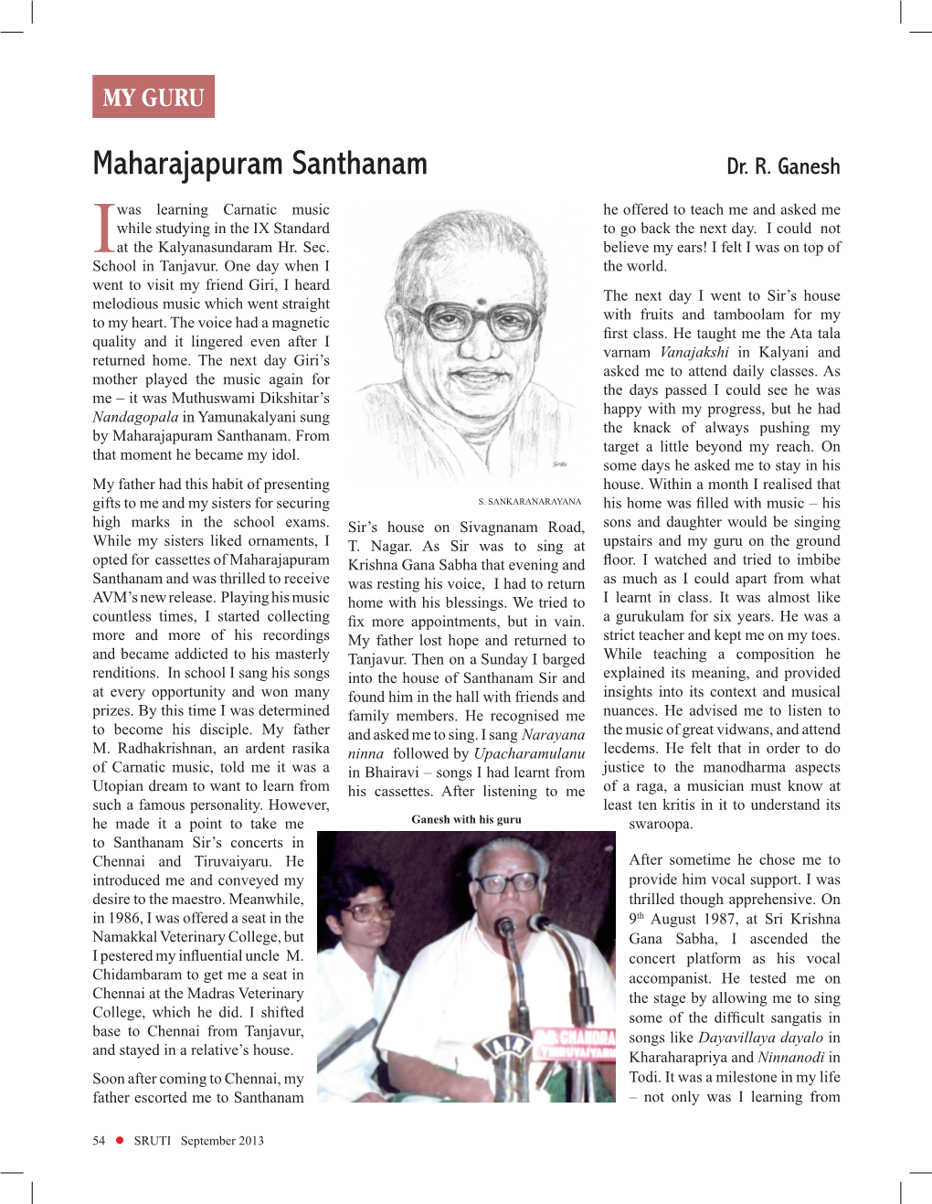 Maharajapuram Santhanam Dr