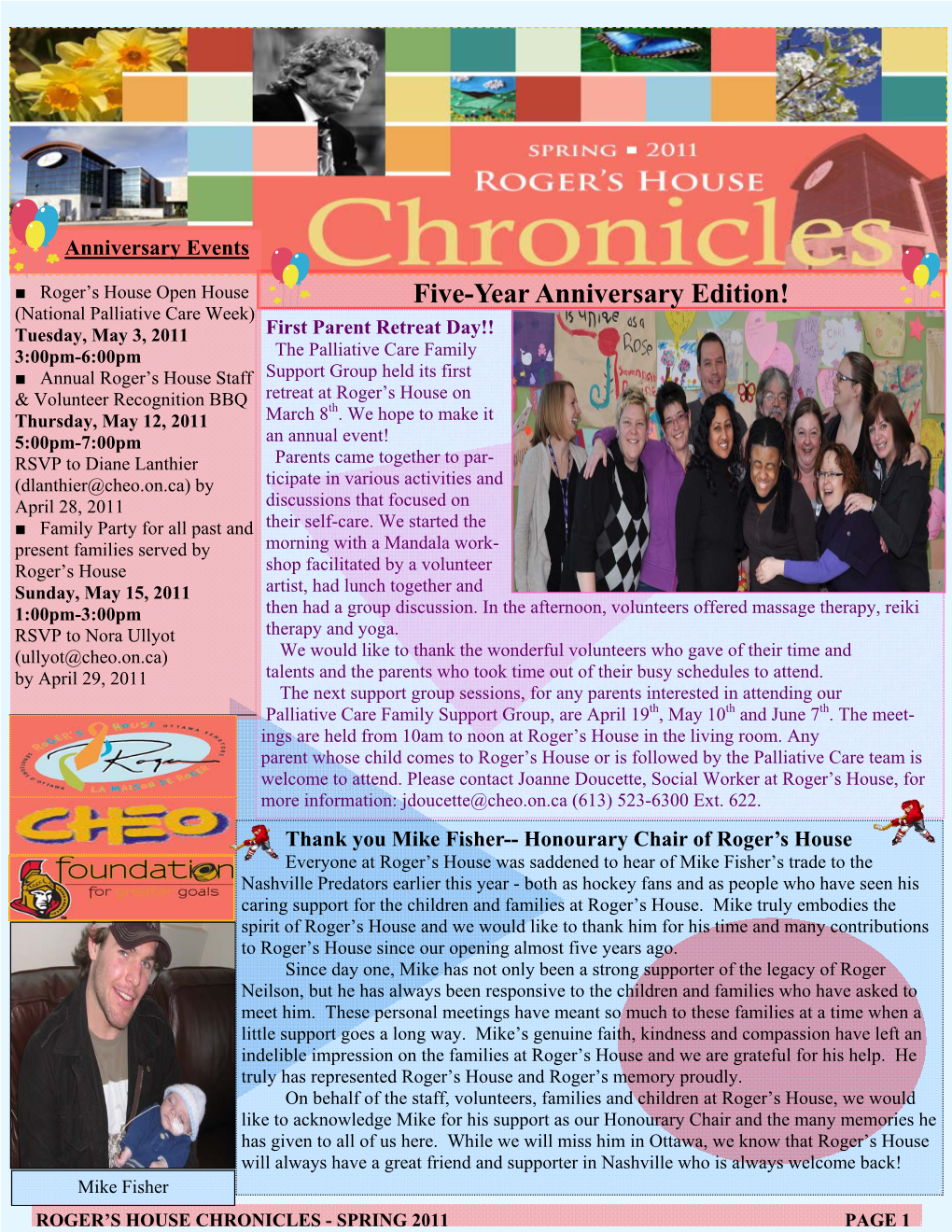 Spring 2011 Newsletter English