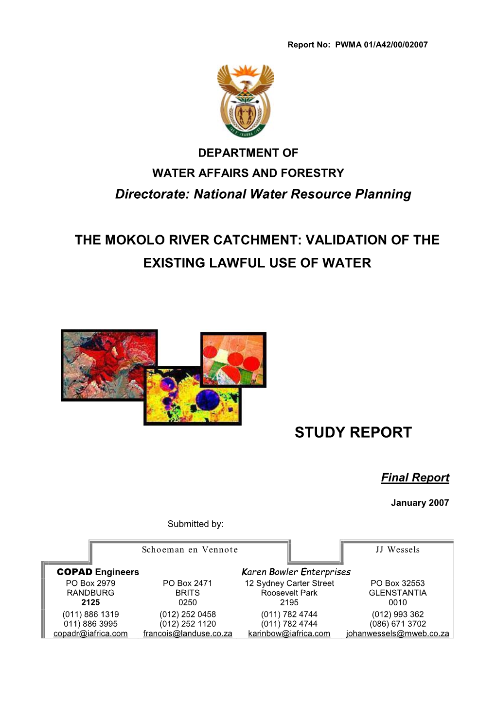 The Mokolo River Catchment: Validation of the Existing Lawful Use of Water