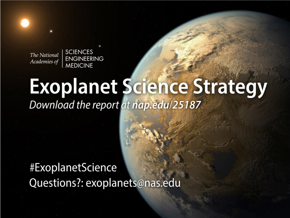Committee on Exoplanet Science Strategy