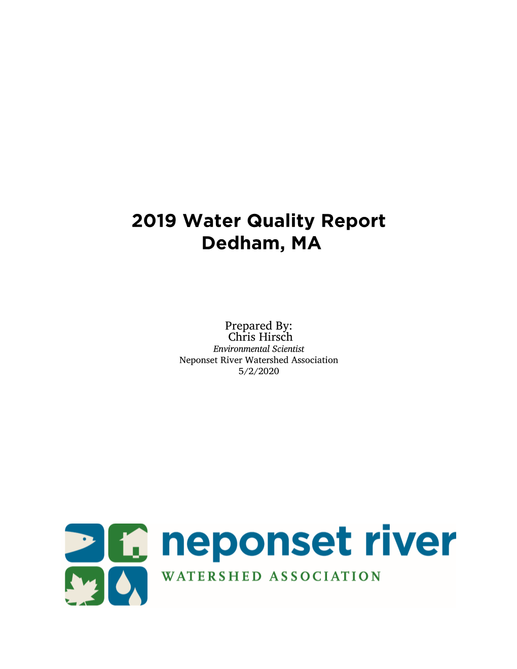 2019 Water Quality Report Dedham, MA