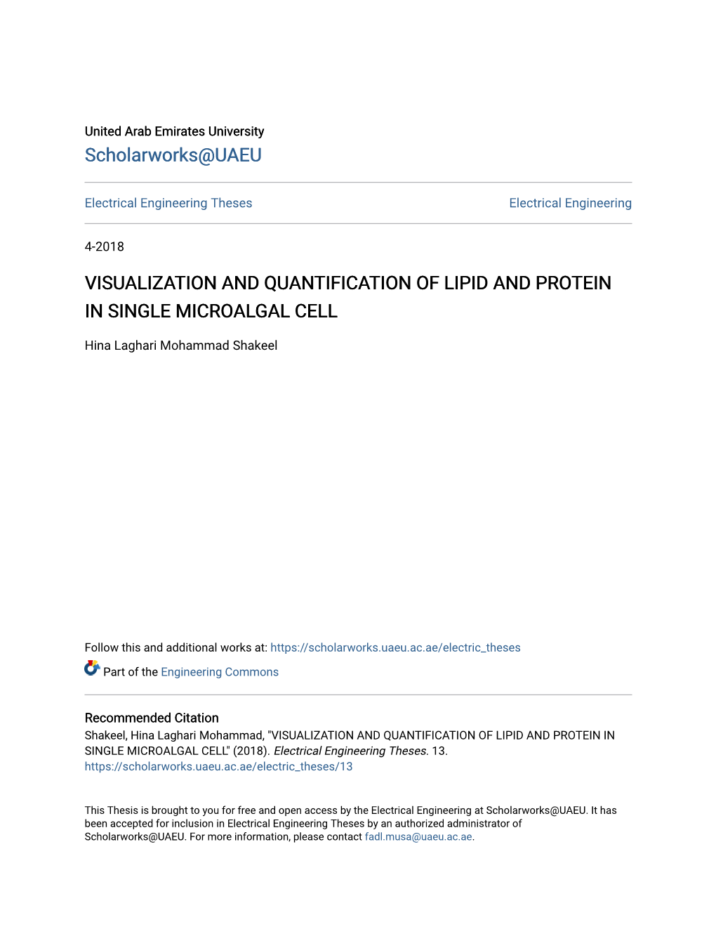 Visualization and Quantification of Lipid and Protein in Single Microalgal Cell