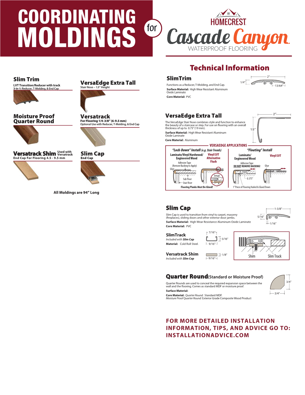 Cascade Canyon Trims