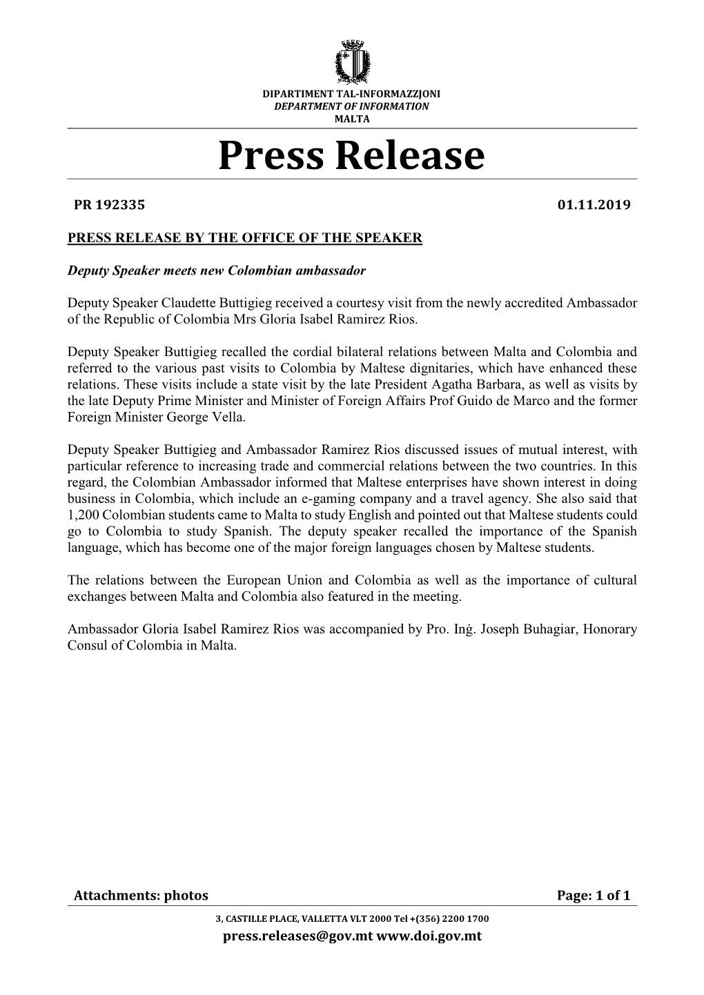 Press Release