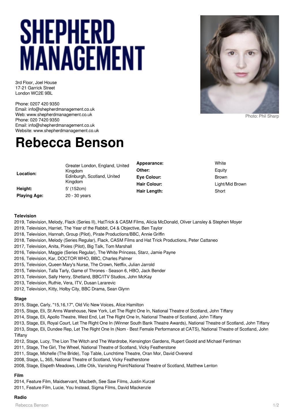 Rebecca Benson