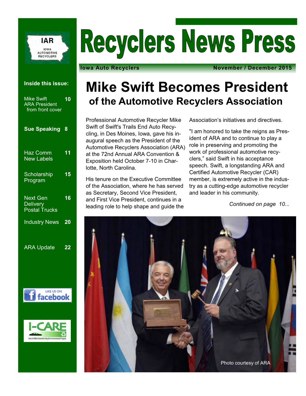 Recyclers News Pres November December 2015