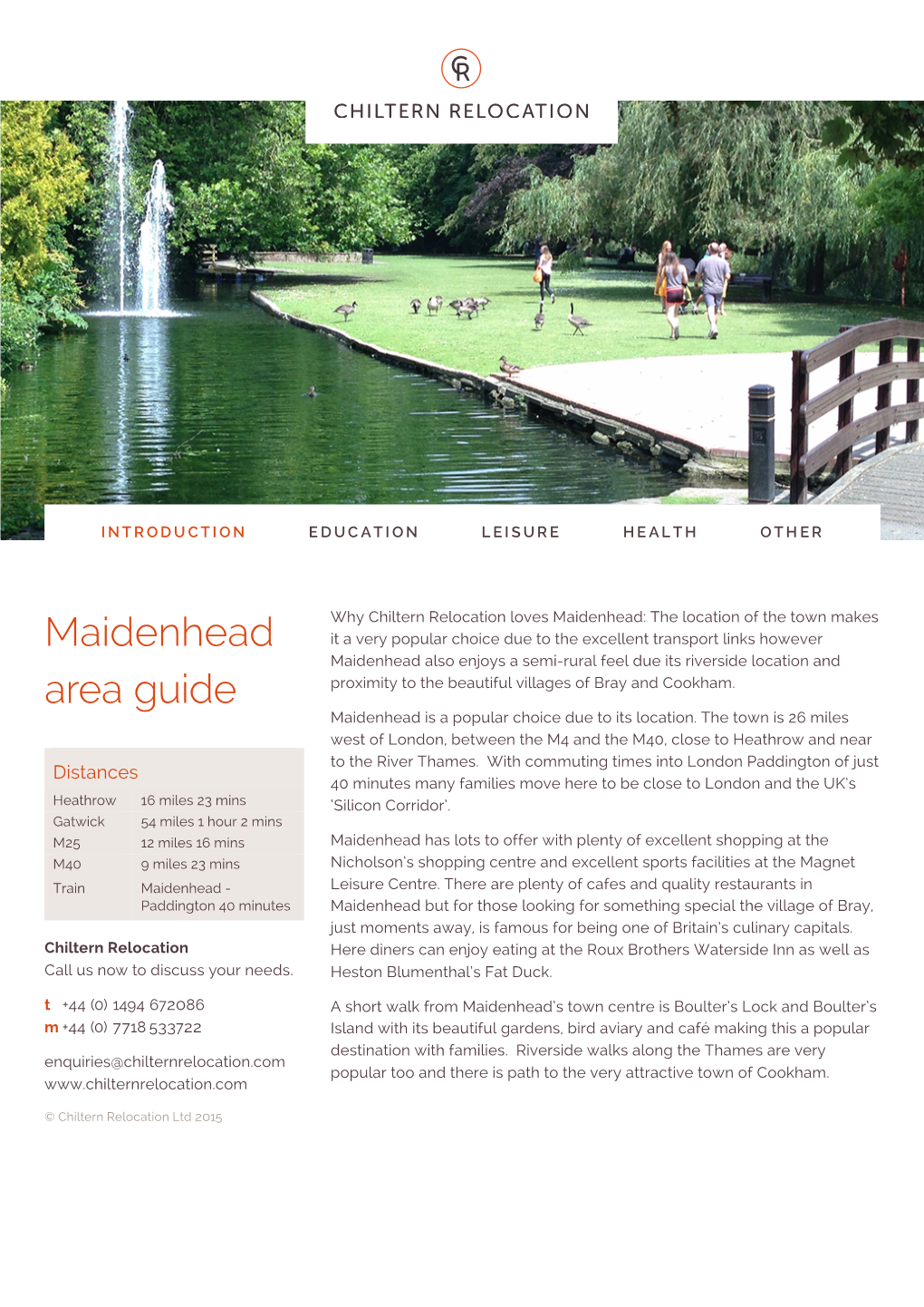 Maidenhead Area Guide