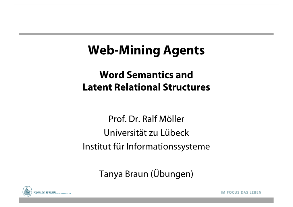 Web-Mining Agents