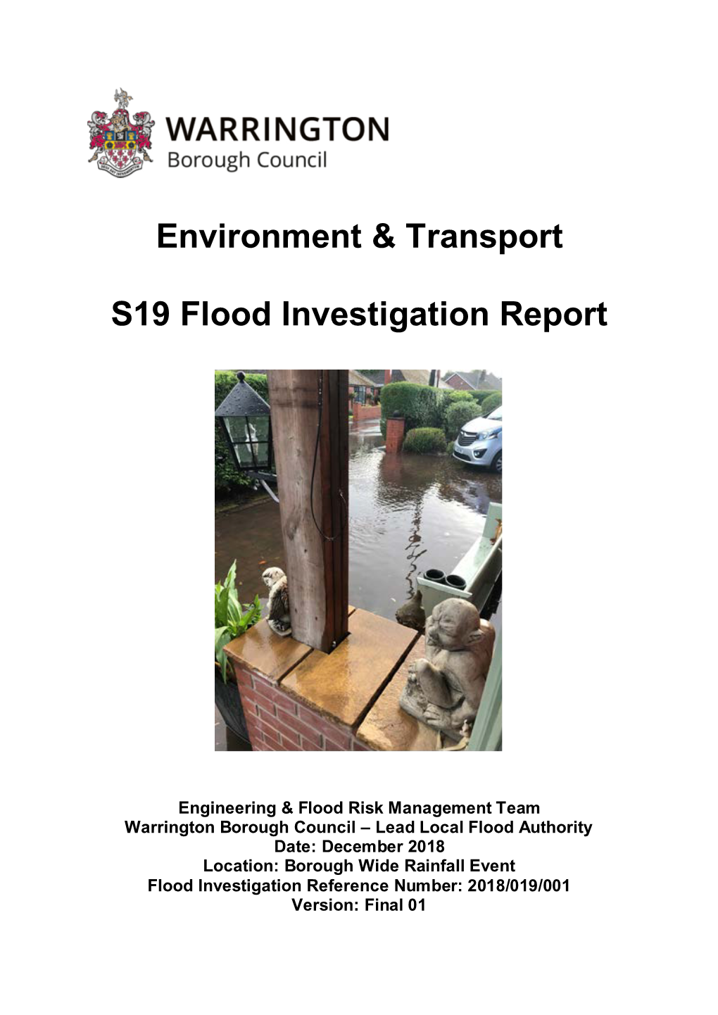 Environment & Transport S19 Flood Investigation Report
