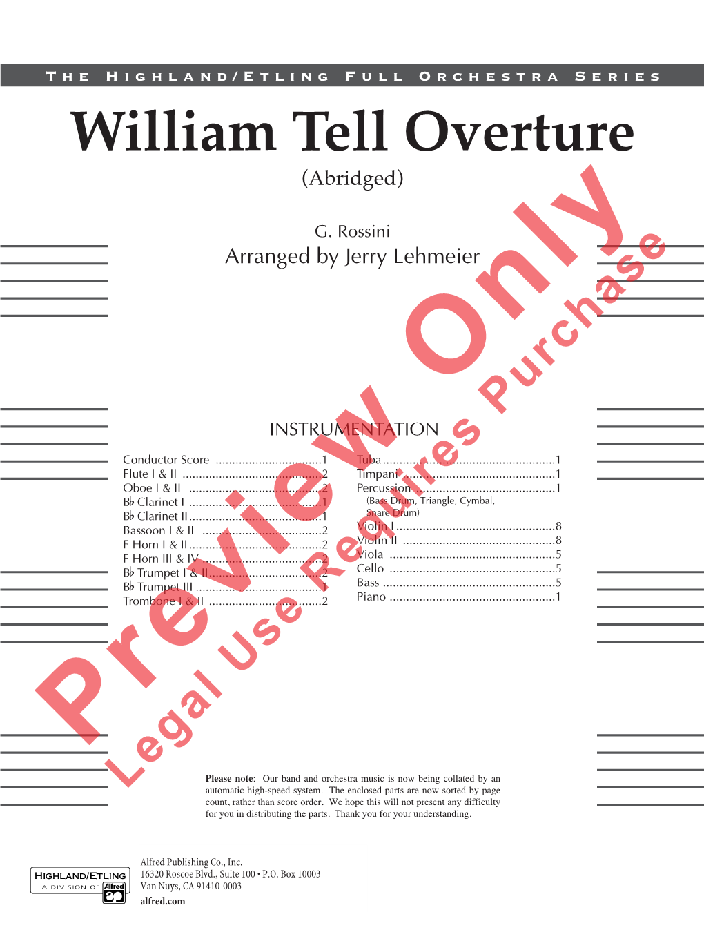 William Tell Overture (Abridged)