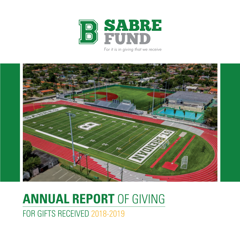 Annual Report of Giving for Gifts Received 2018-2019 2 St