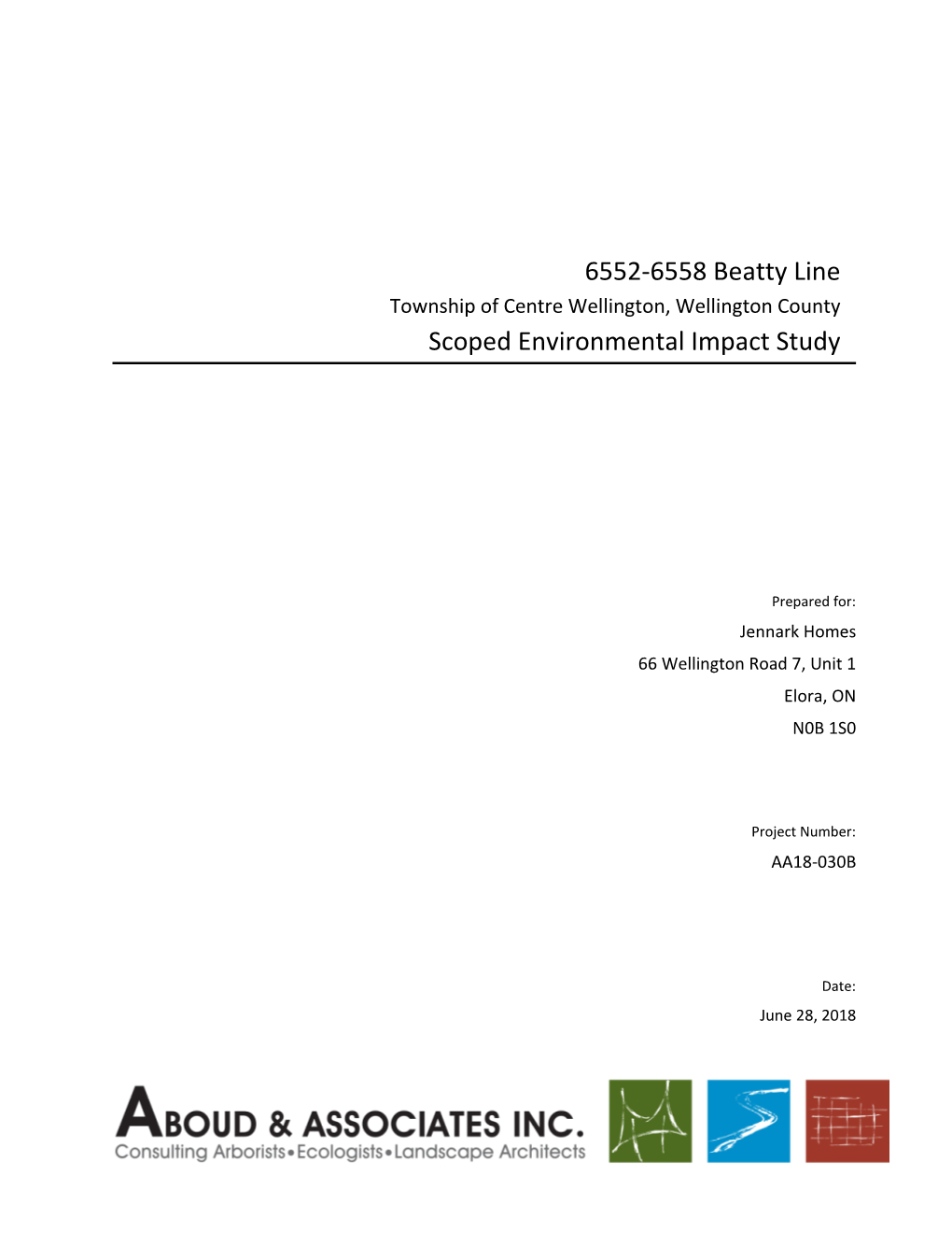 6552-6558 Beatty Line Scoped Environmental Impact Study