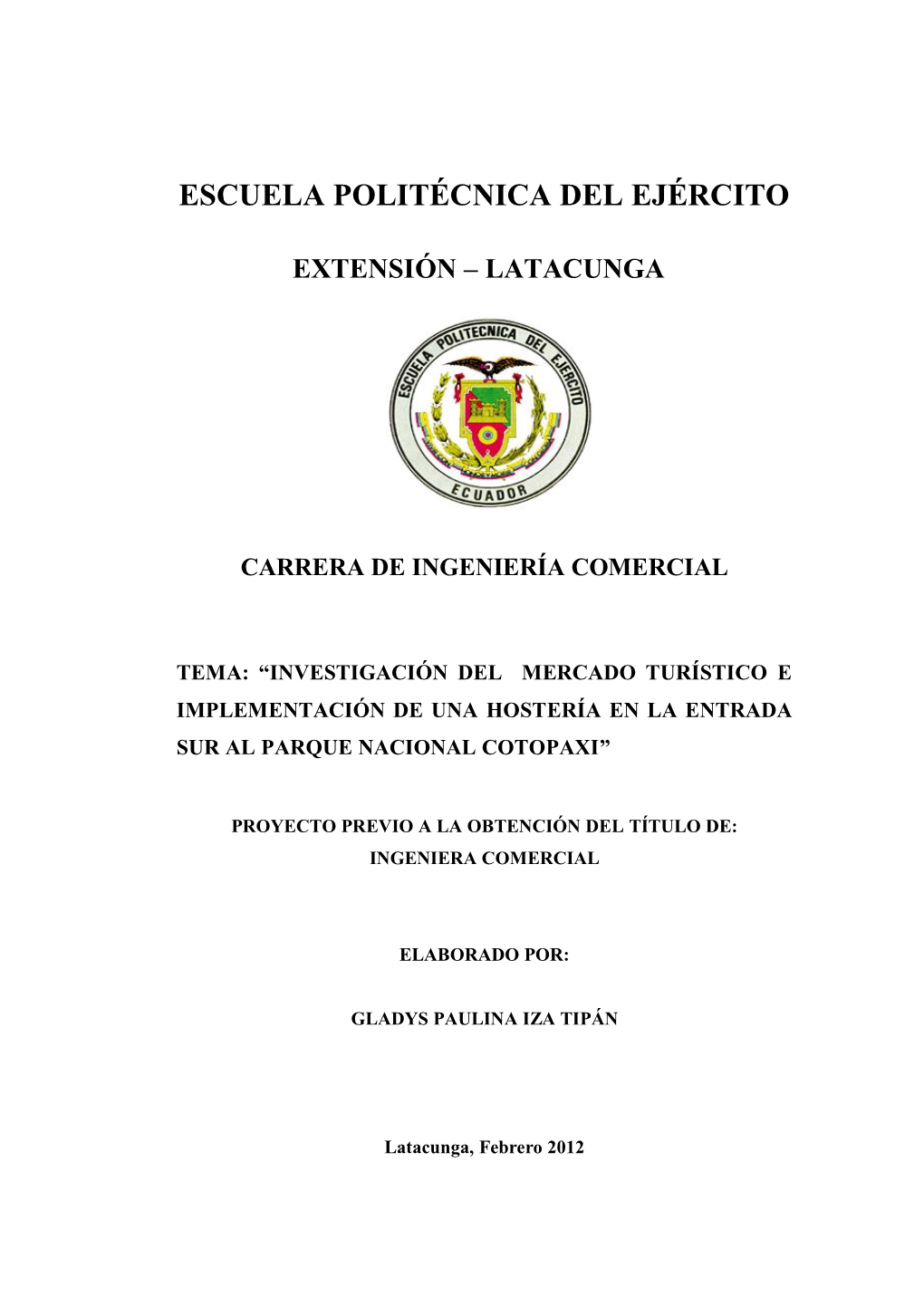 Extensión – Latacunga