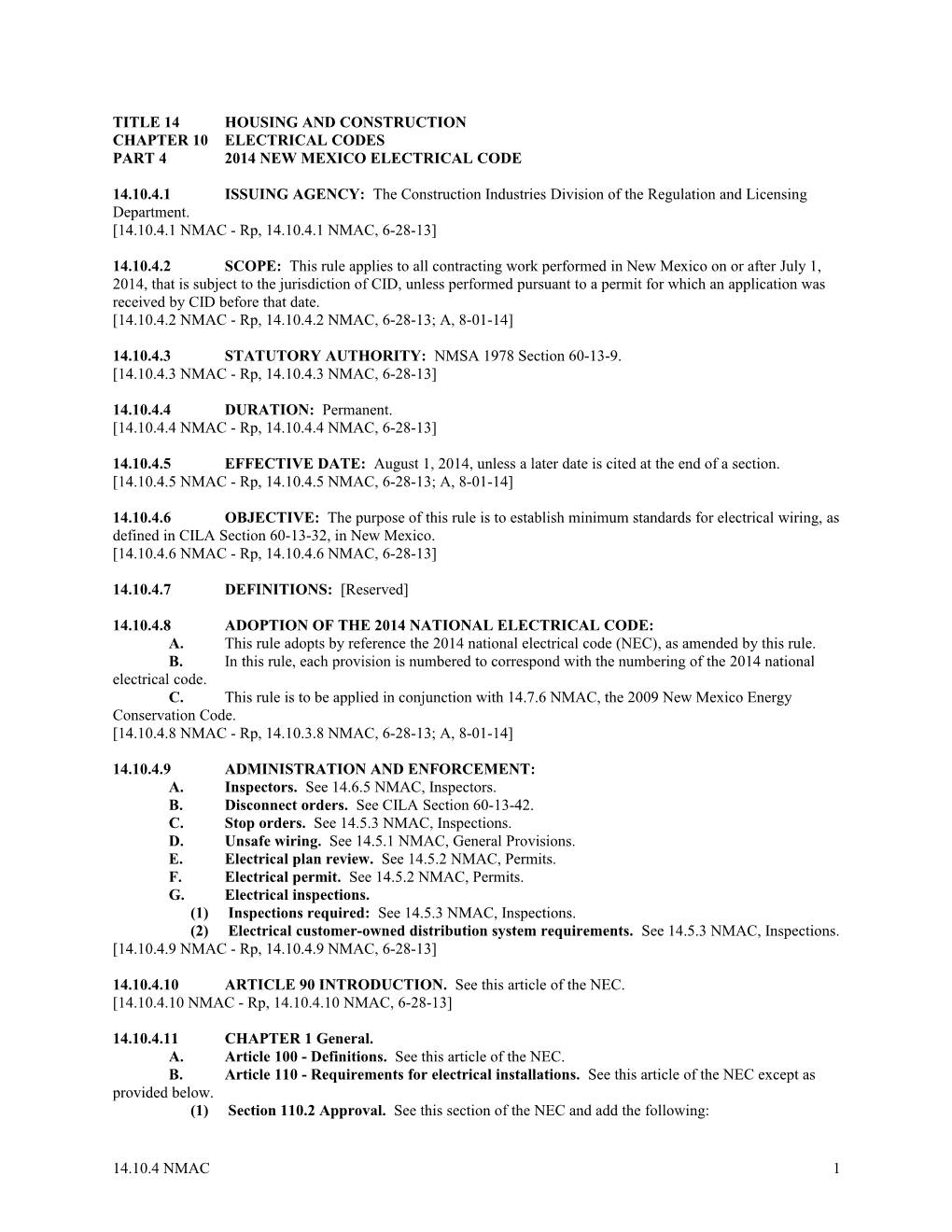 Title 14 Housing and Construction