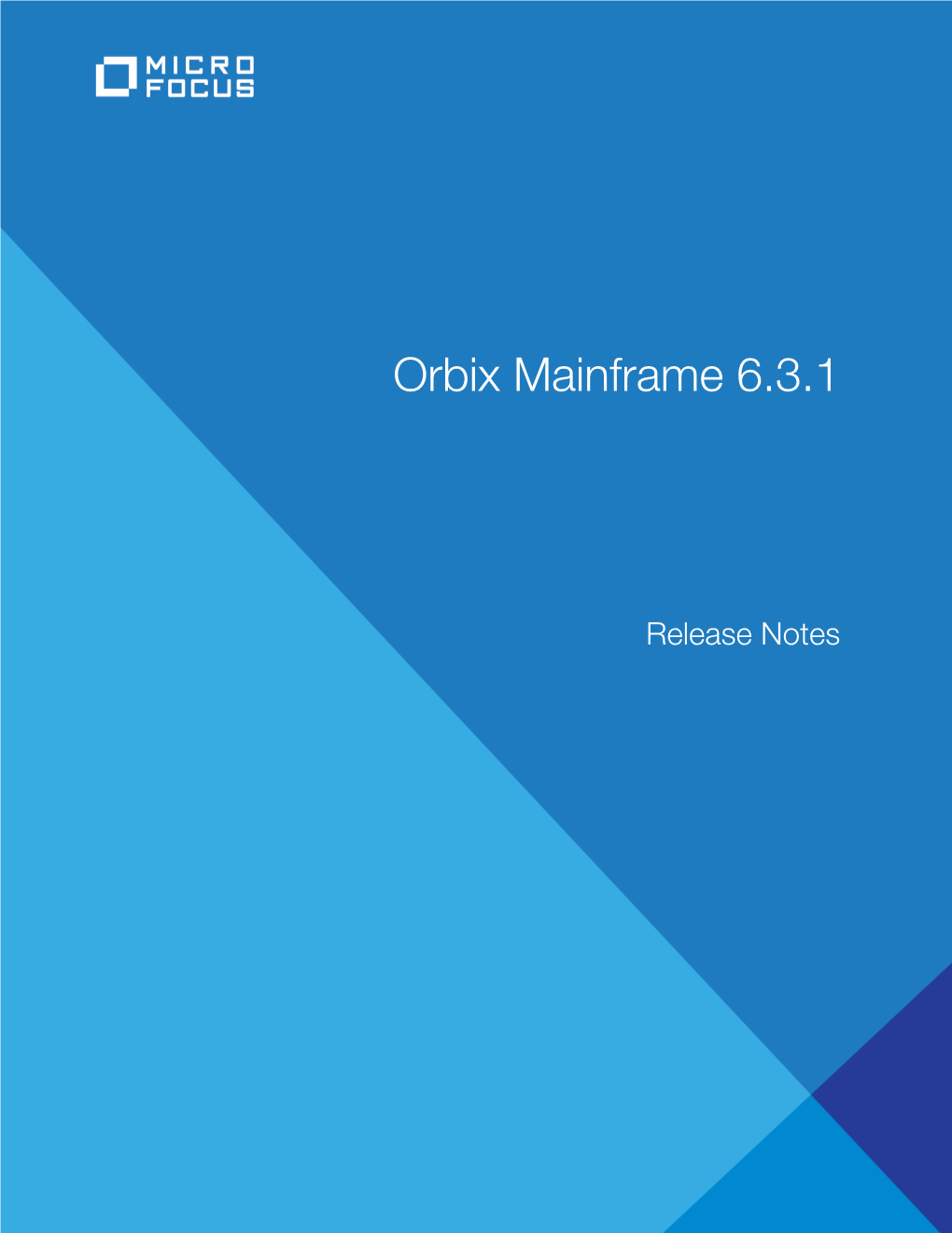 Orbix Mainframe Release Notes