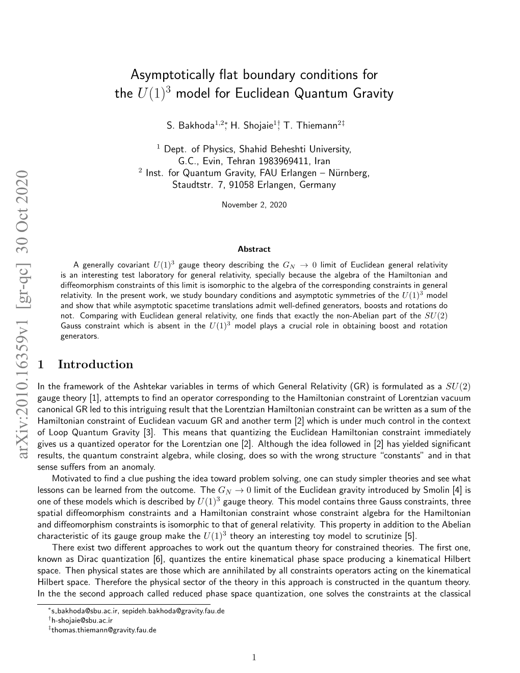 Asymptotically Flat Boundary Conditions for the U(1)