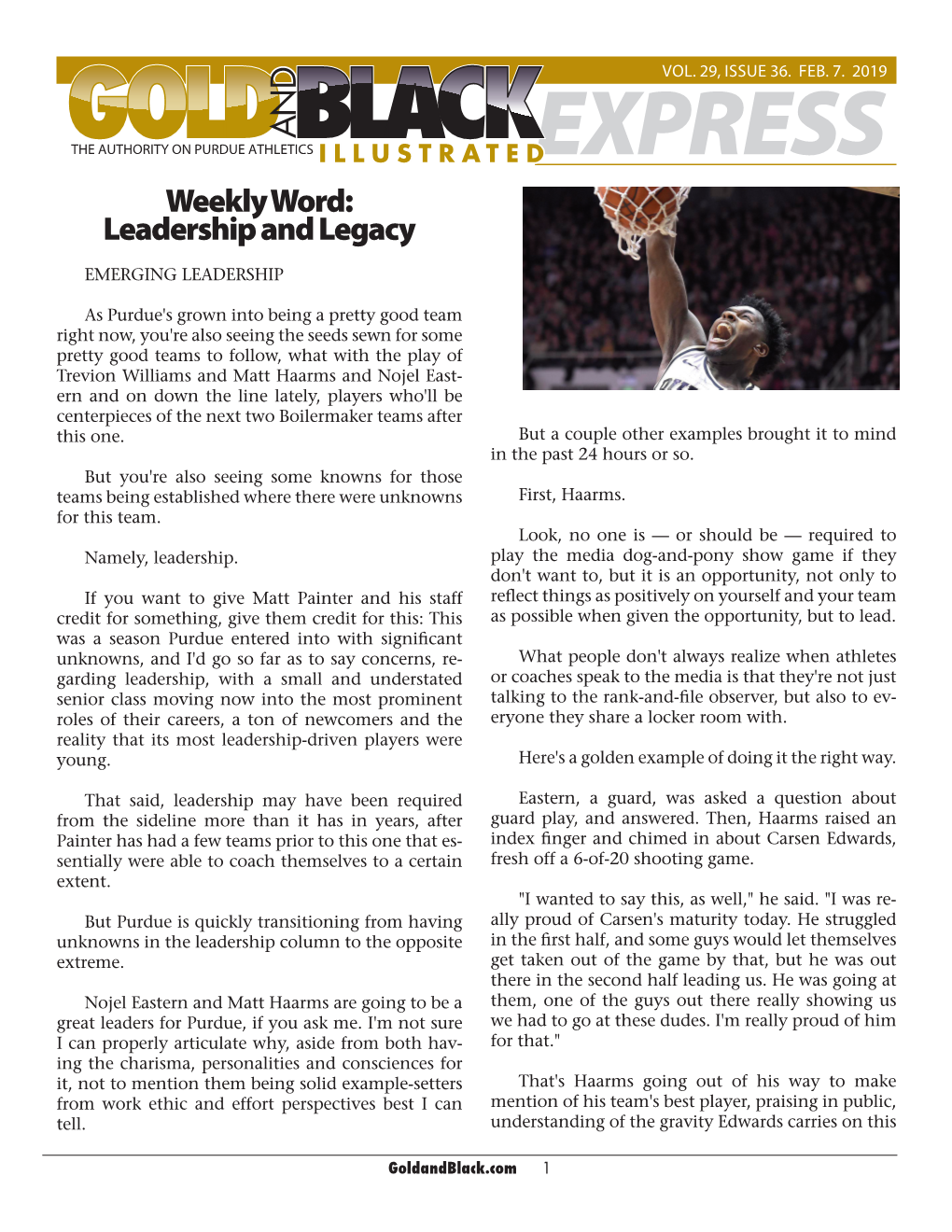 EXPRESS Weekly Word: Leadership and Legacy