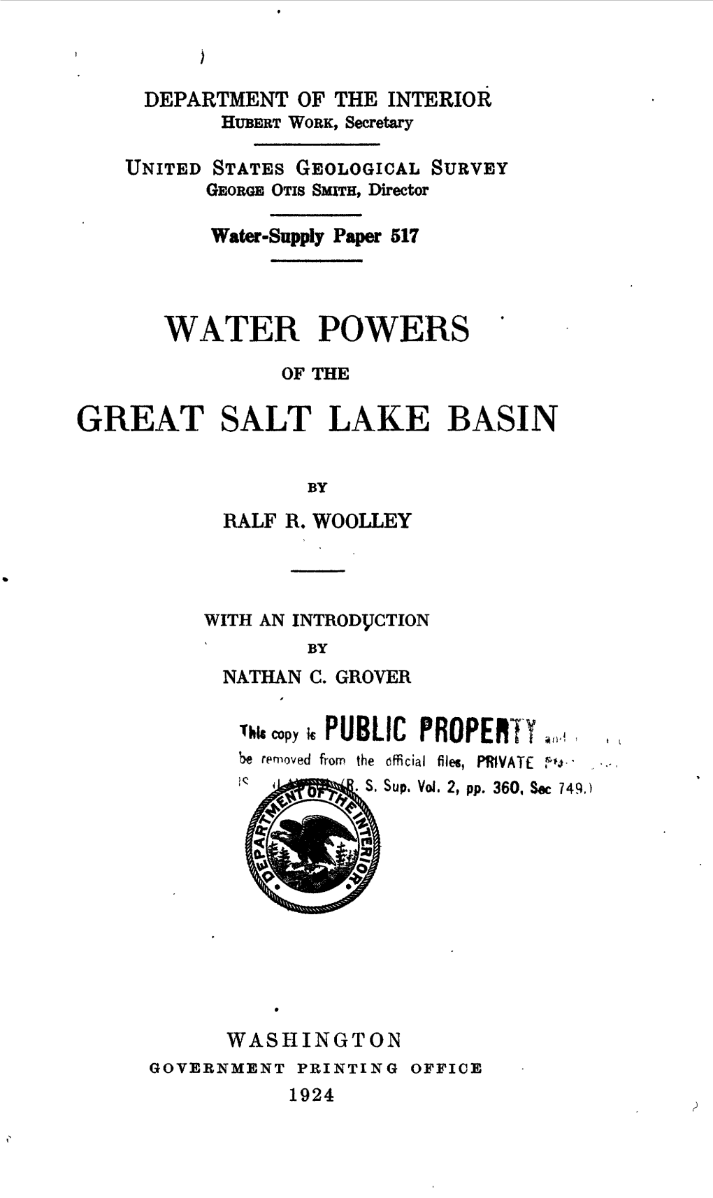 Water Powers Great Salt Lake Basin