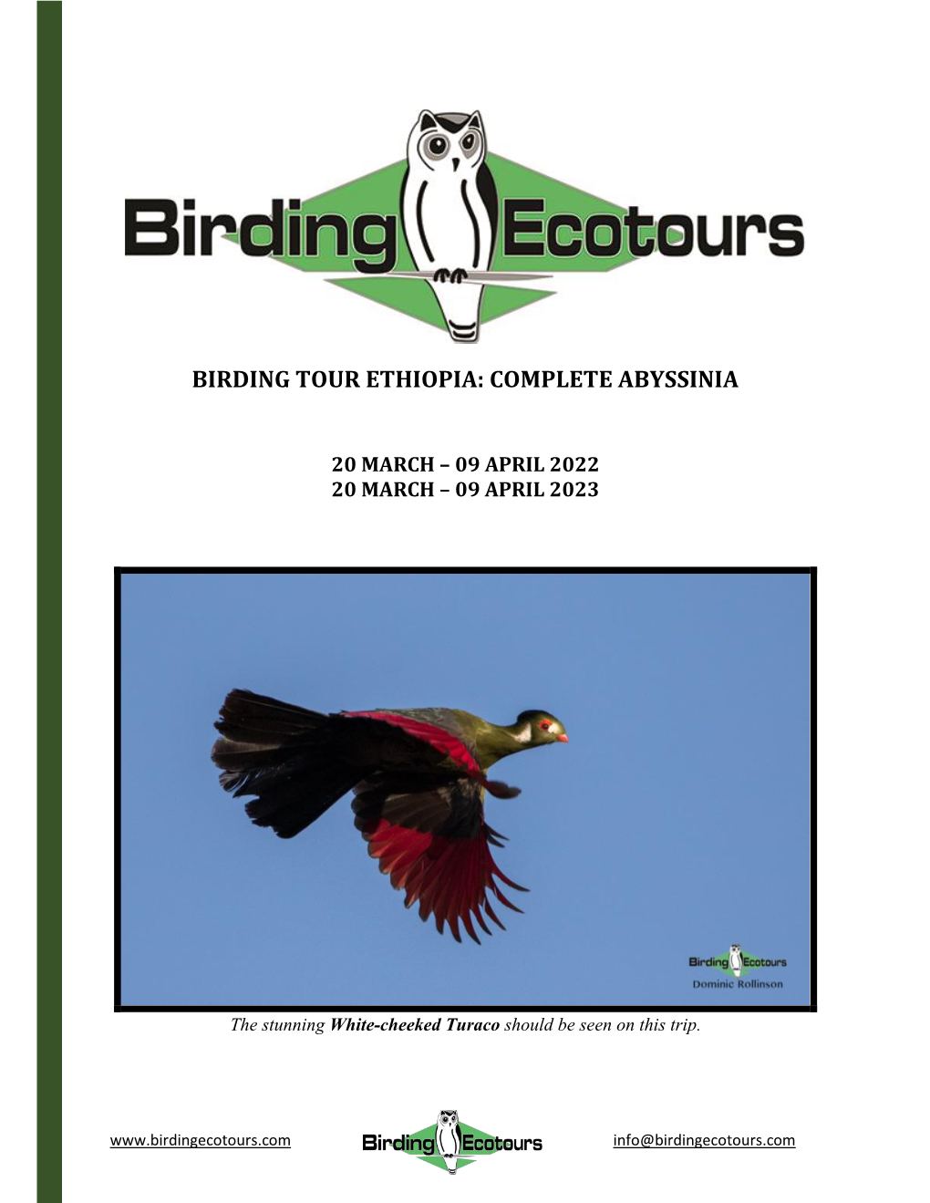 Birding Tour Ethiopia: Complete Abyssinia