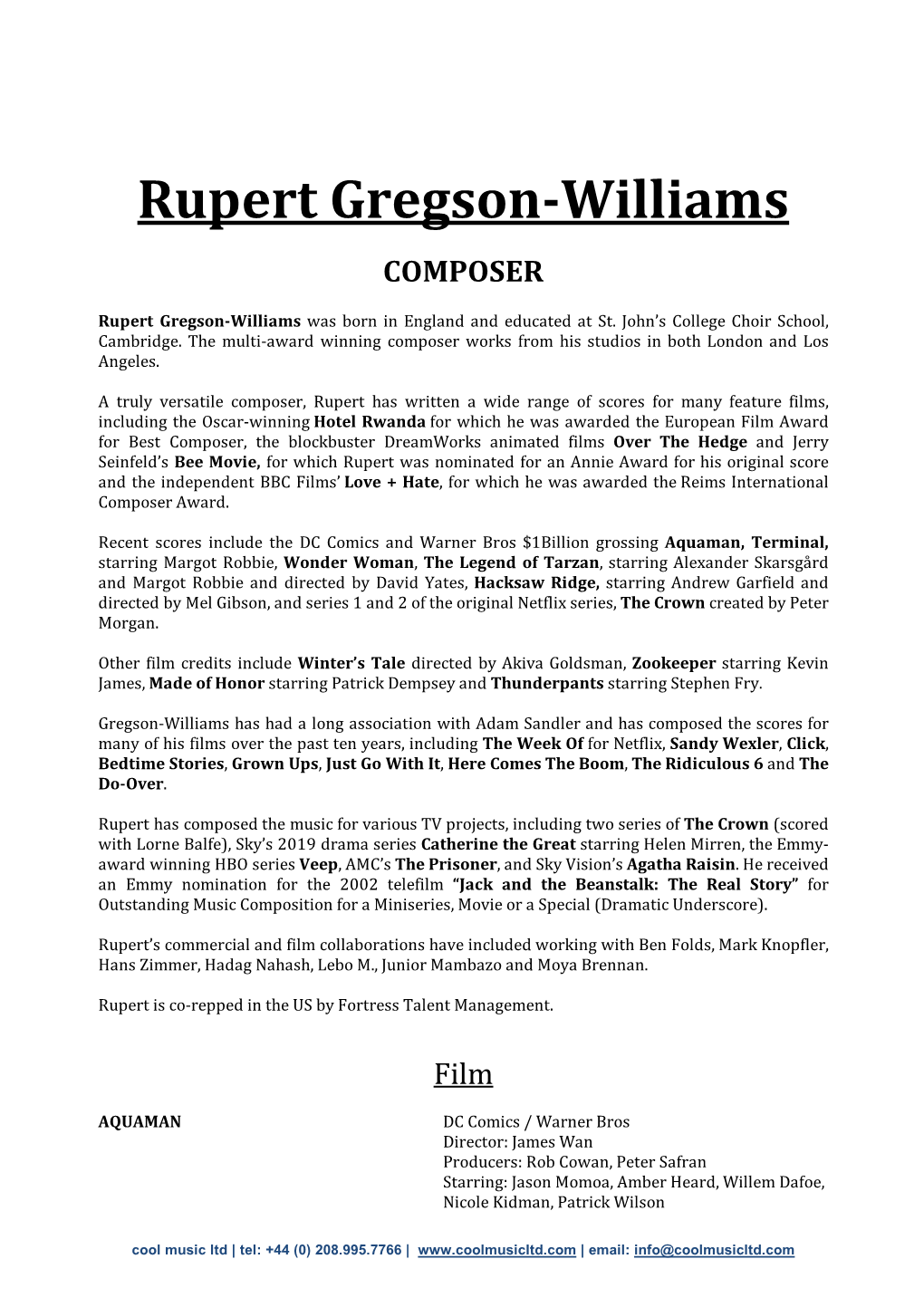 Rupert Gregson-Williams