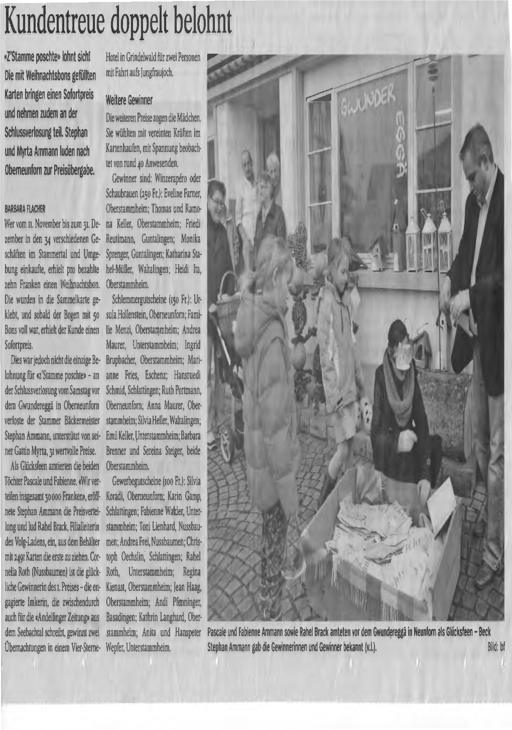 Andelfinger Zeitung Vom 14. Januar 2014