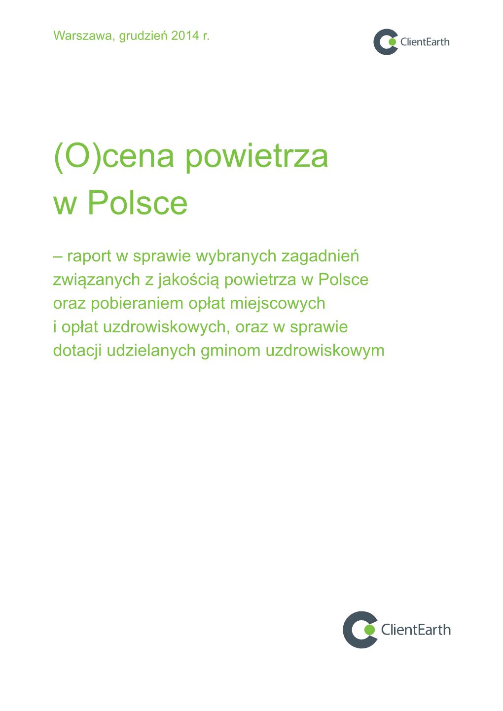 (O)Cena Powietrza W Polsce