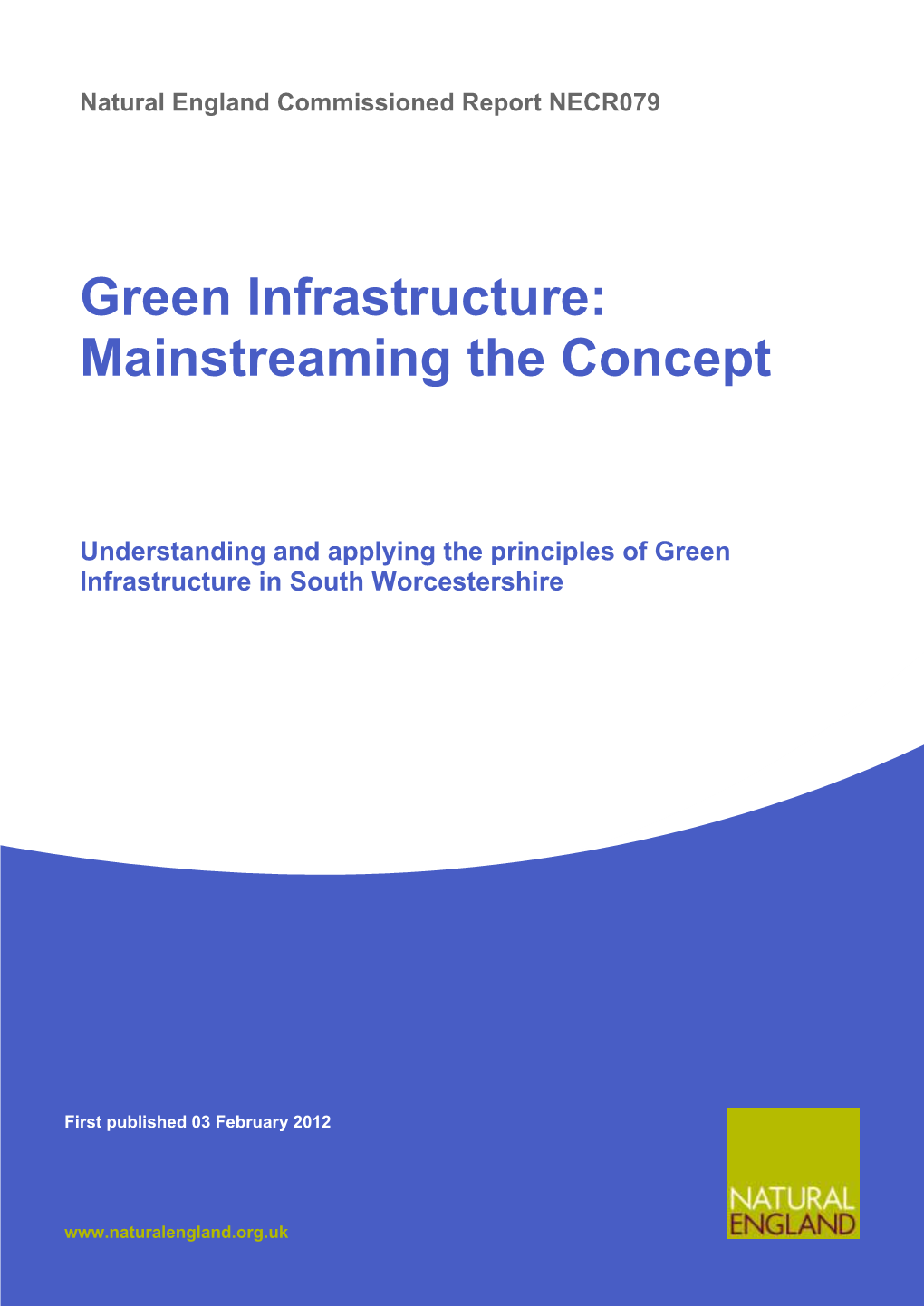 Green Infrastructure: Mainstreaming the Concept