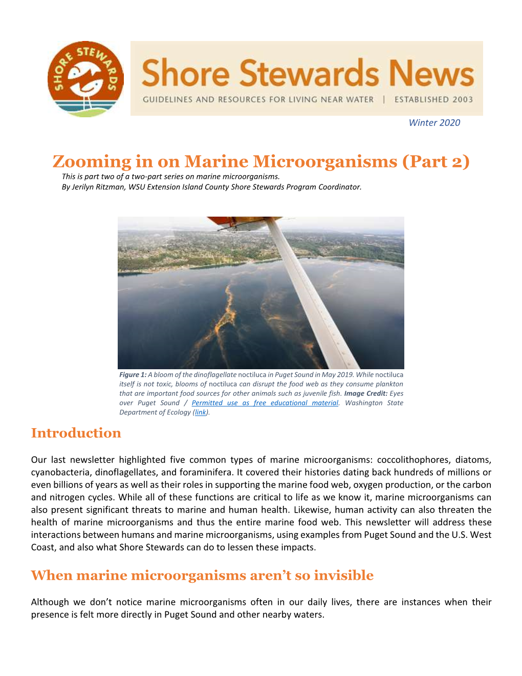 Zooming in on Marine Microorganisms (Part 2) This Is Part Two of a Two-Part Series on Marine Microorganisms