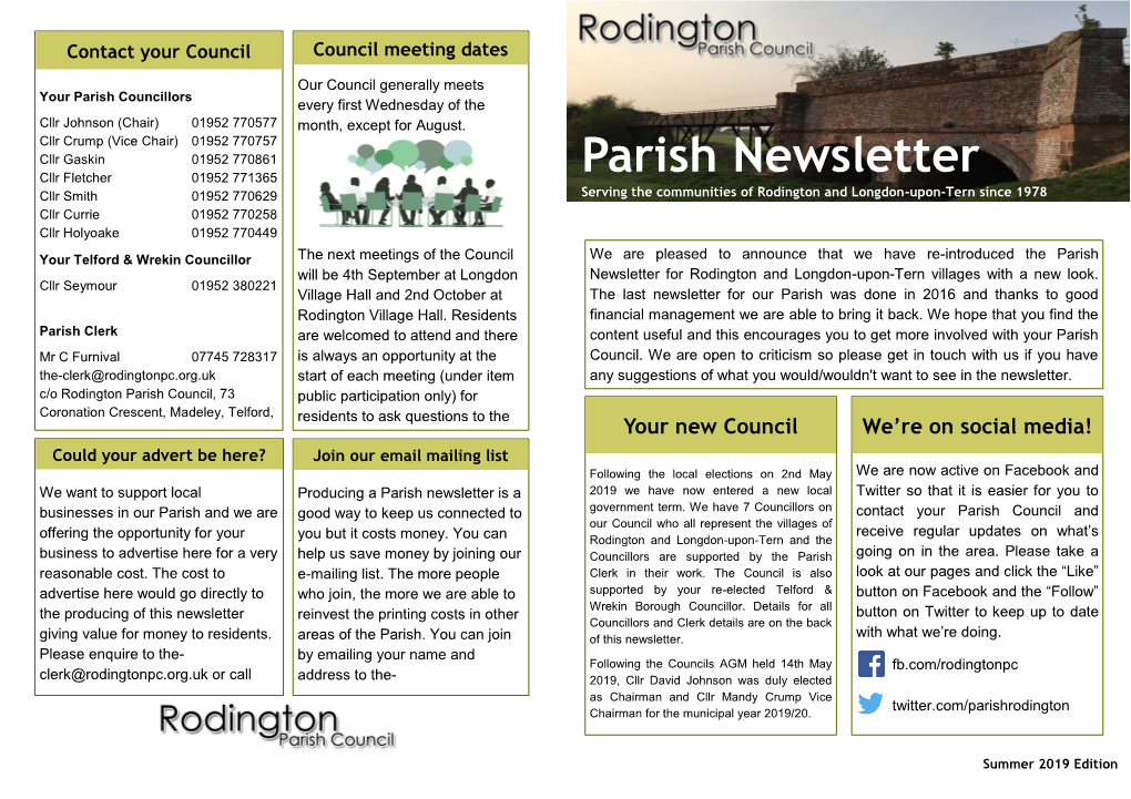 Parish Newsletter