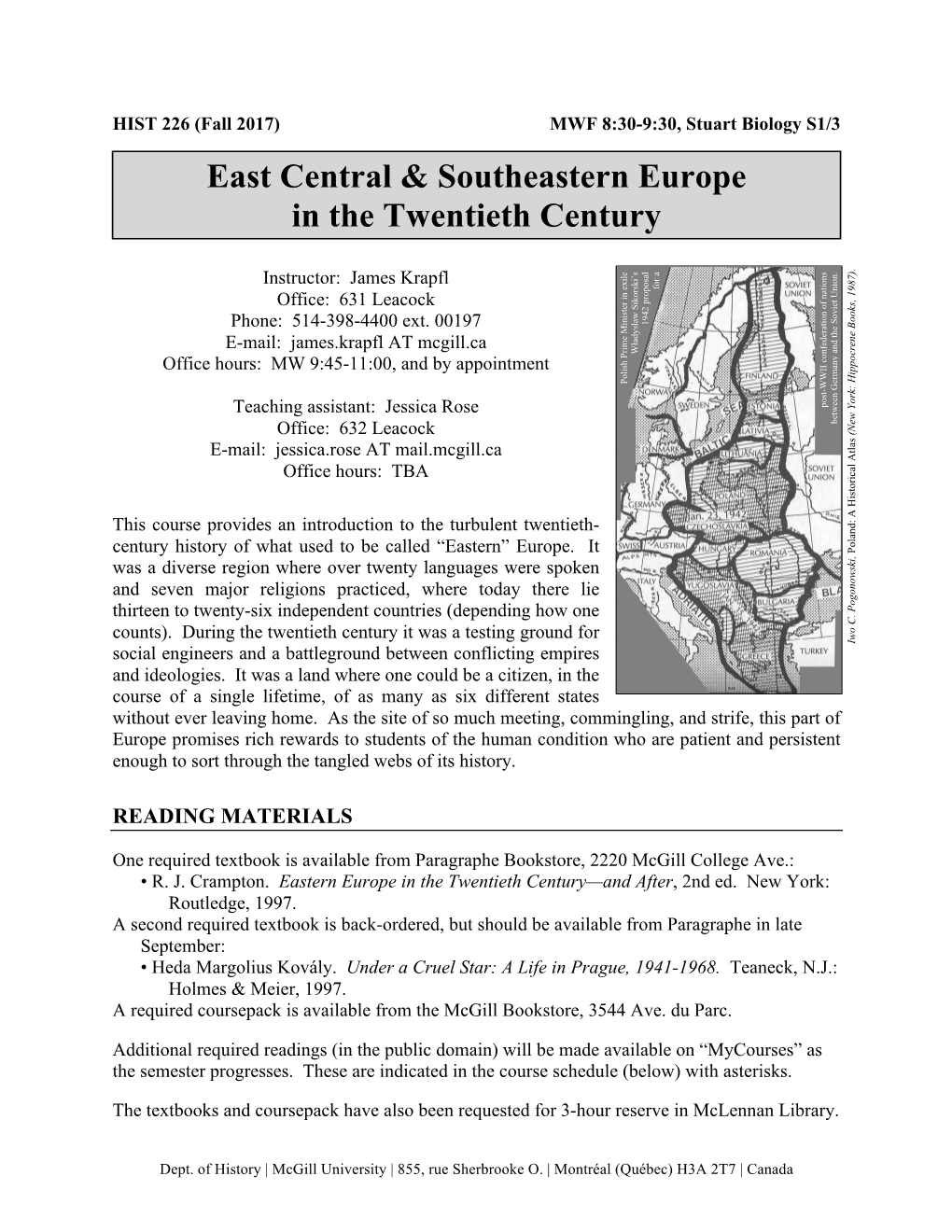 East Central & Southeastern Europe in the Twentieth Century