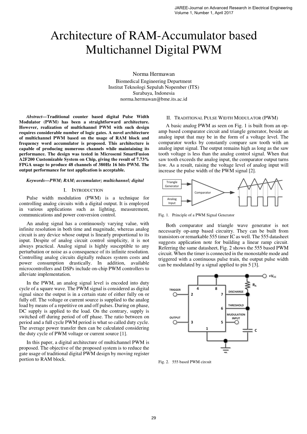 Architecture of RAM-Accumulator Based Multichannel Digital PWM