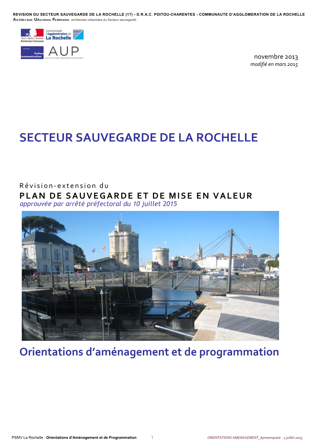 Secteur Sauvegarde De La Rochelle (17) - D.R.A.C