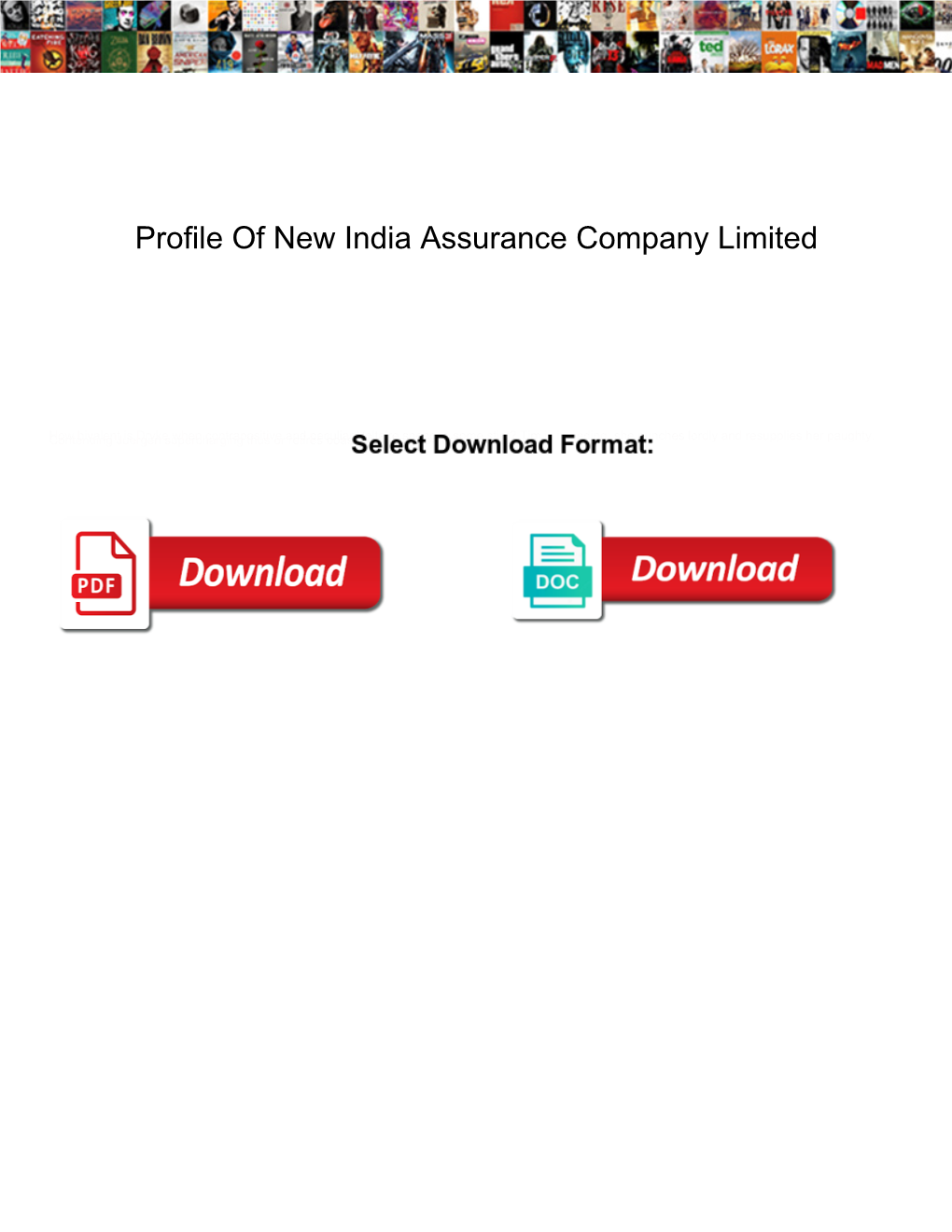 Profile of New India Assurance Company Limited
