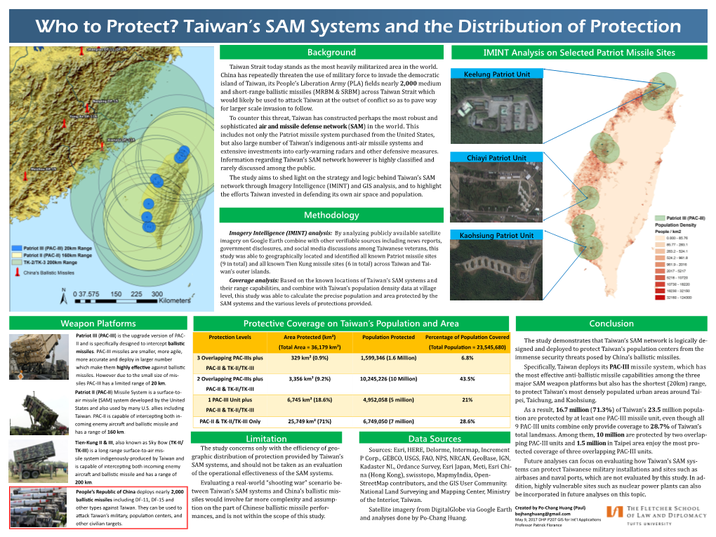 IMINT Analysis on Selected Patriot Missile Sites Taiwan Strait Today Stands As the Most Heavily Militarized Area in the World