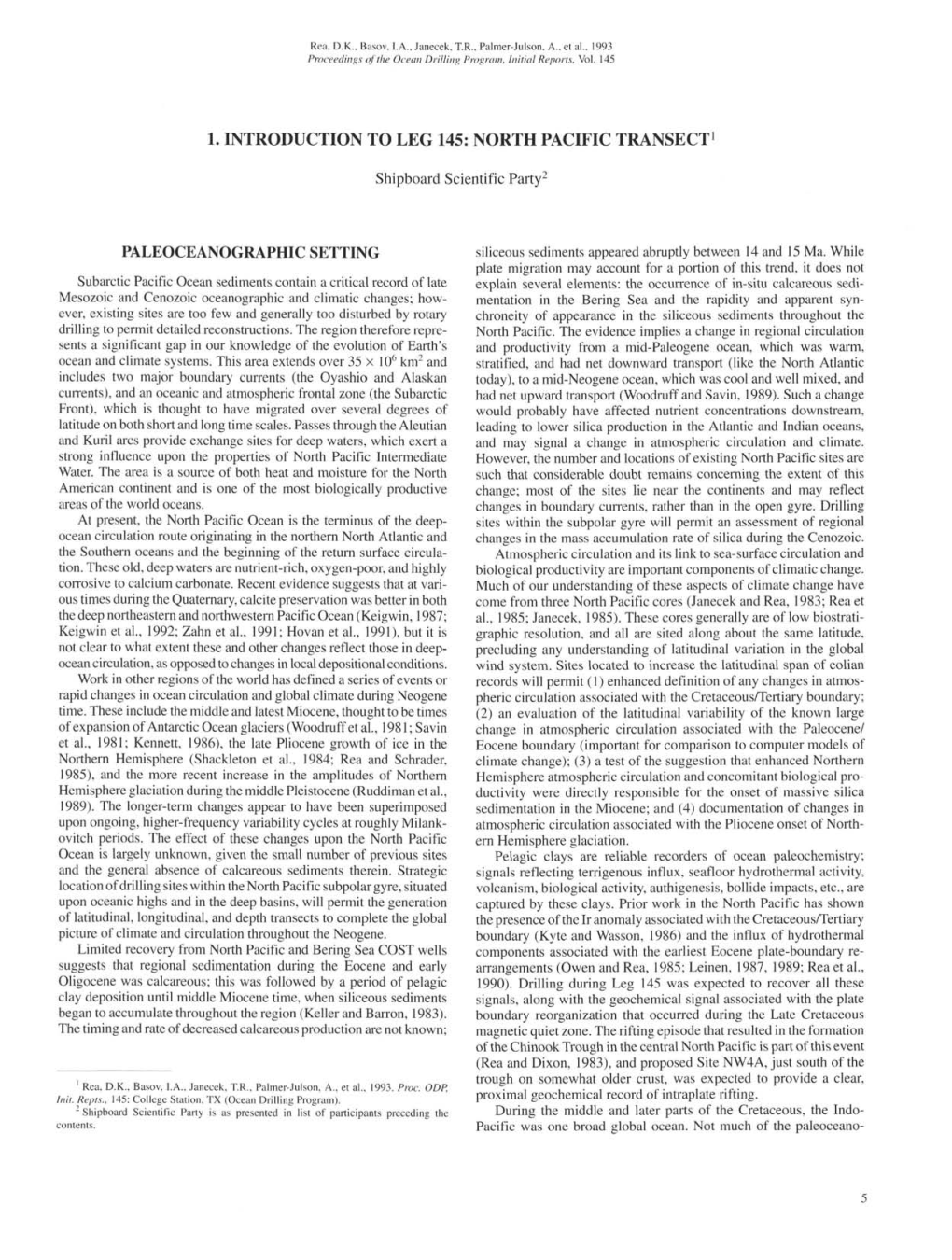 North Pacific Transect1