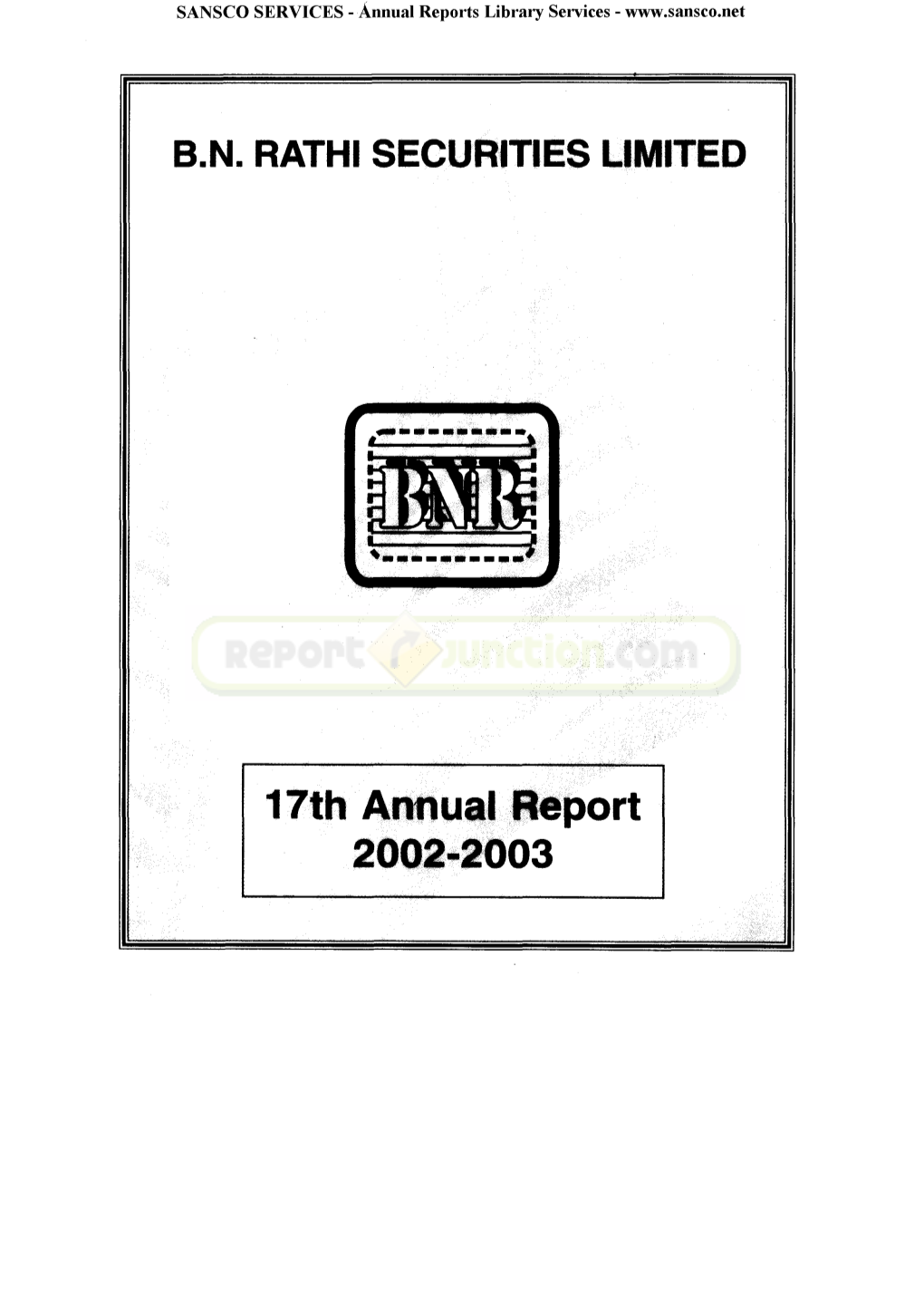 3 17Th Annual Report 2002-2003