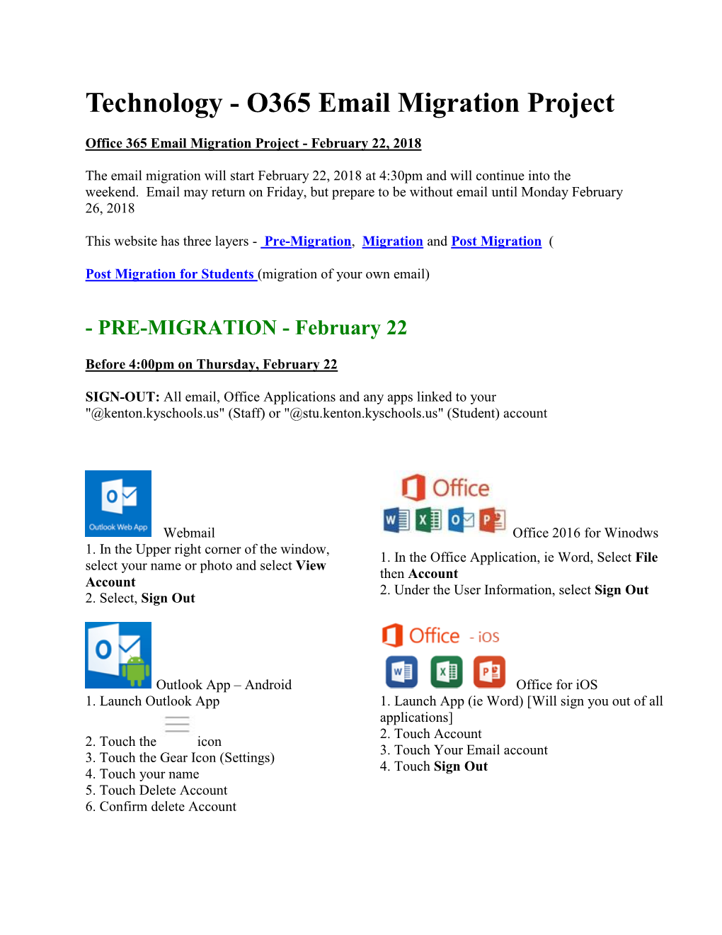 O365 Email Migration Project