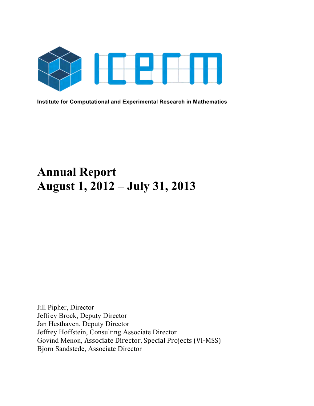 2012-2013 Annual Report