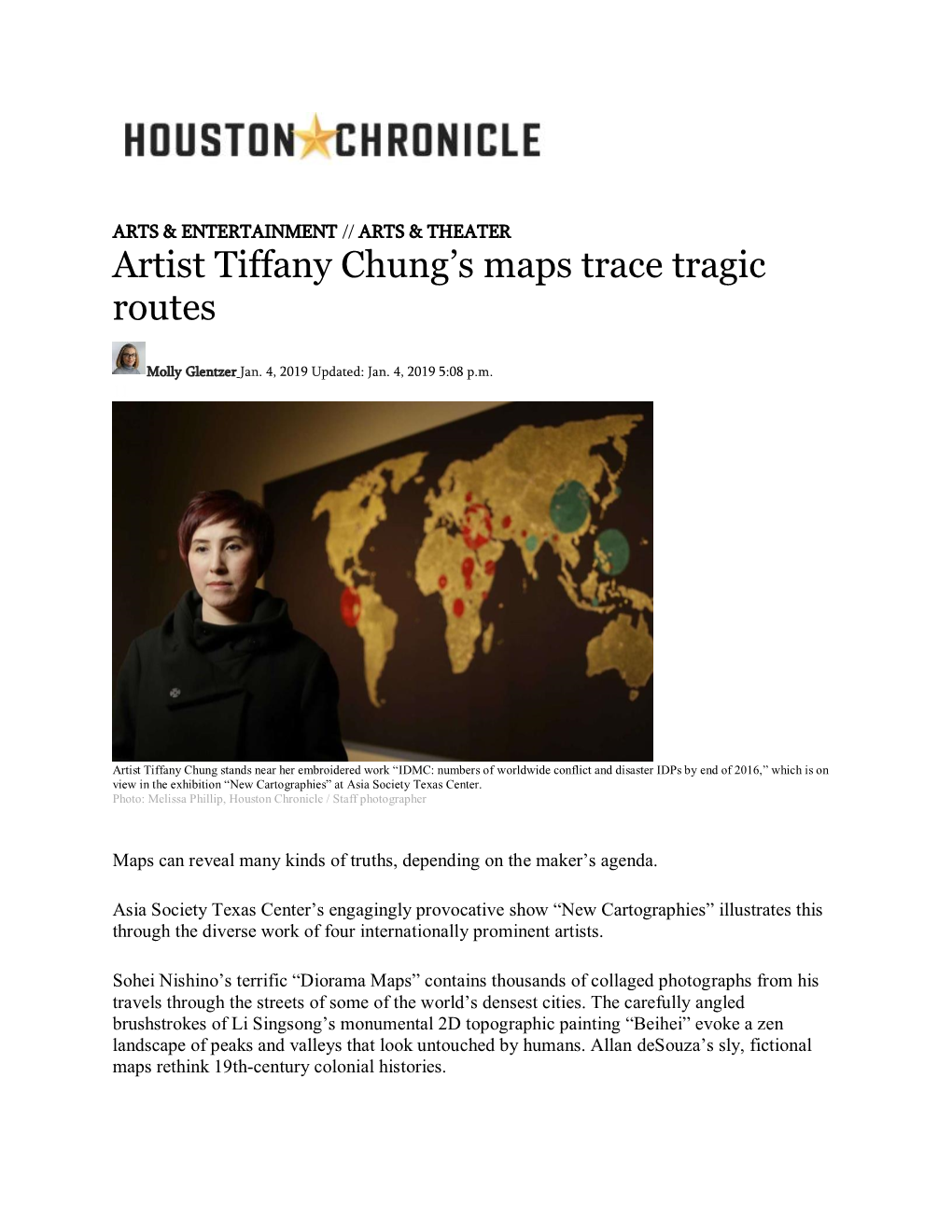 Artist Tiffany Chung's Maps Trace Tragic Routes