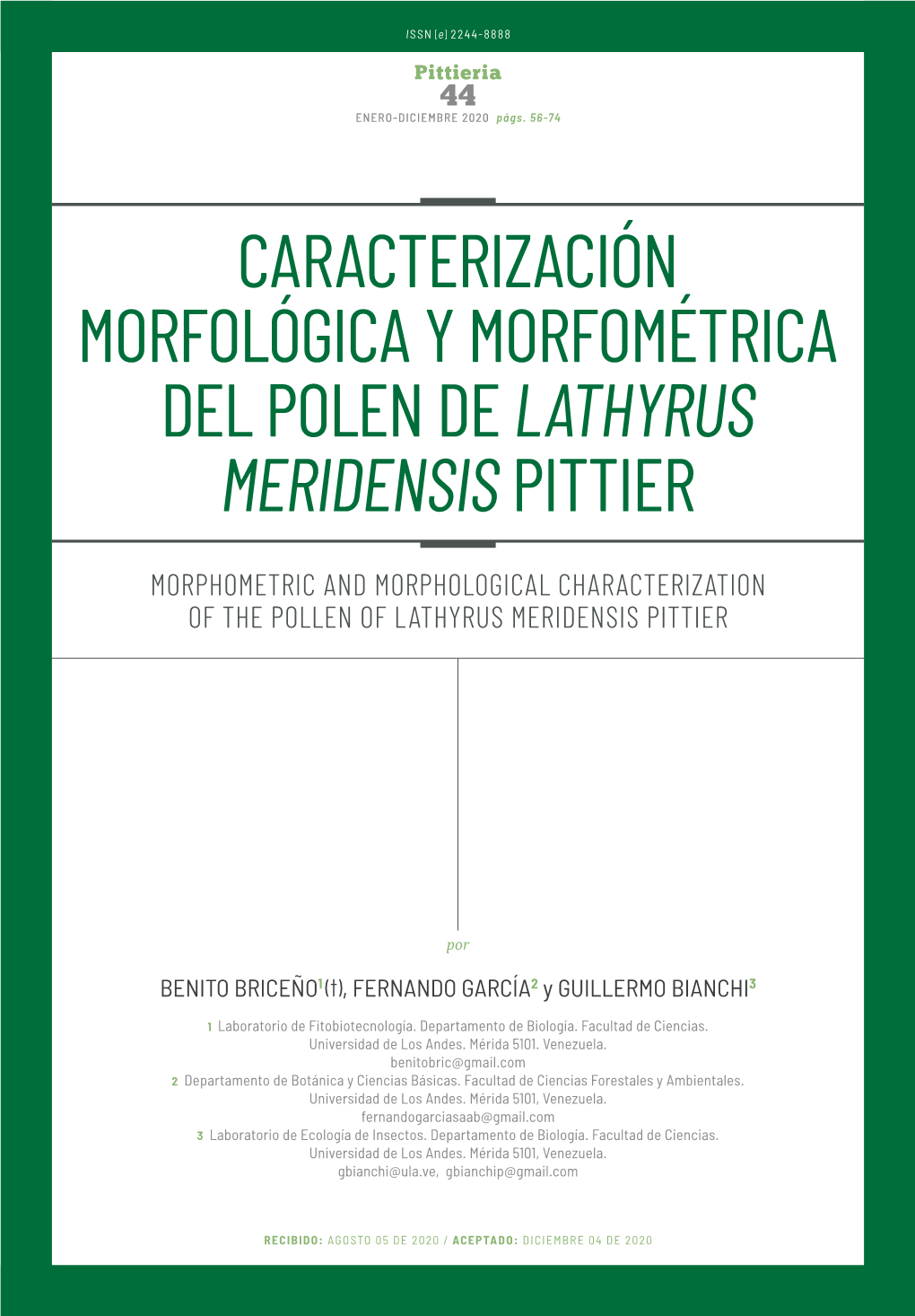 Revista Pittieria 44-2020.Indd