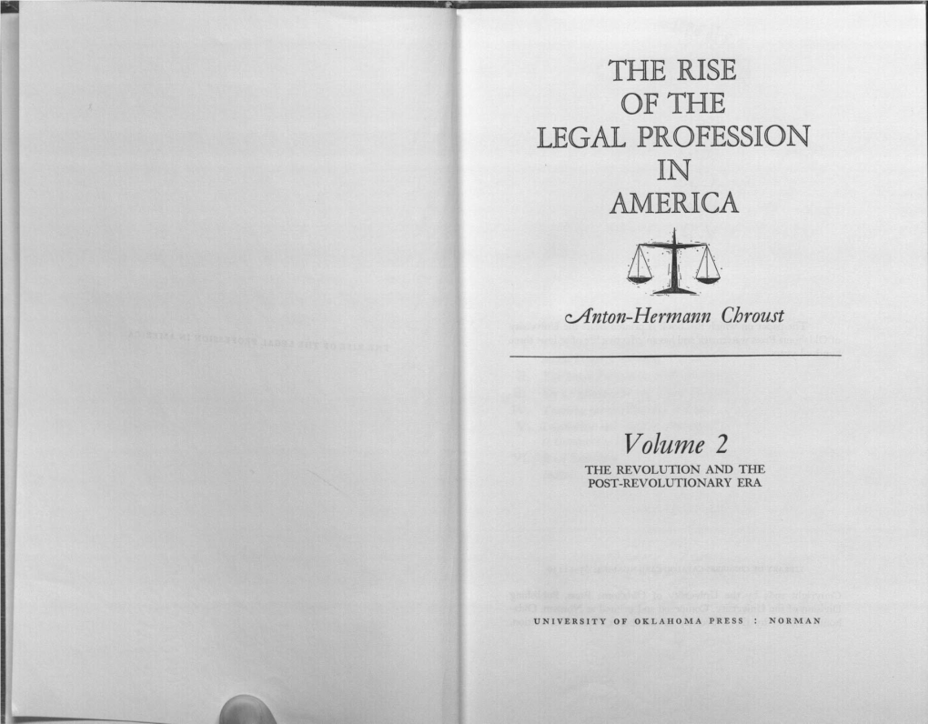 The Rise of the Legal Profession in America