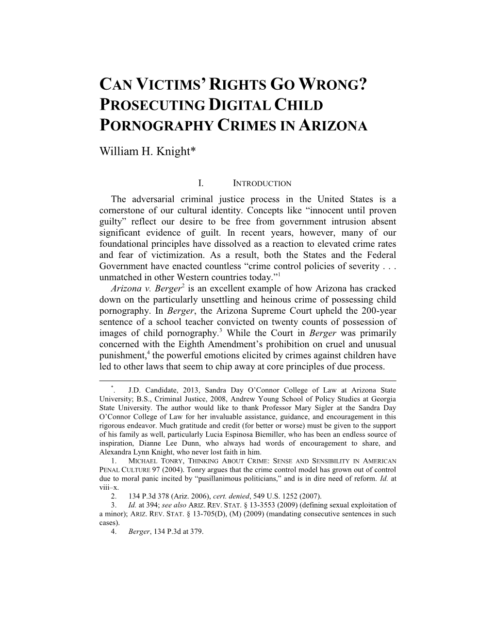 PROSECUTING DIGITAL CHILD PORNOGRAPHY CRIMES in ARIZONA William H